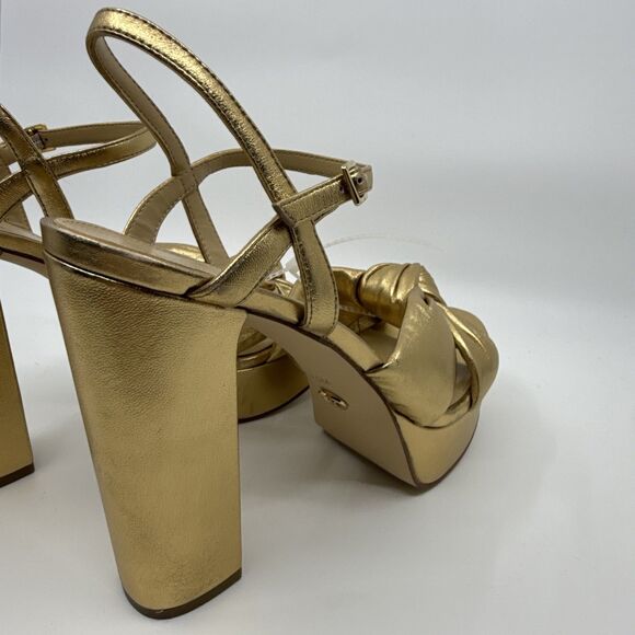 Michael Kors Golden Josie Platform Heels Size 9.5 - Picture 5 of 11